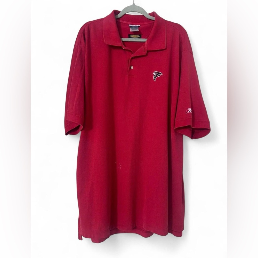 Men’s Reebok Atlanta Falcons Polo Shirt 2XL – Moisture Wicking – FLAWED***